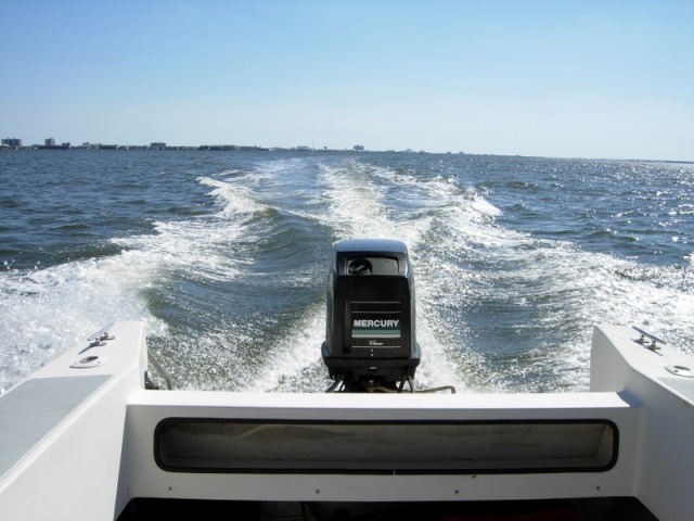 Wake in Assawoman Bay, MD
10/03/08