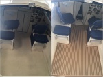 Plasdeck flooring mod. Before/after