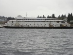 The ferry Kalakala a few days prior to being moved up to Anacortes.