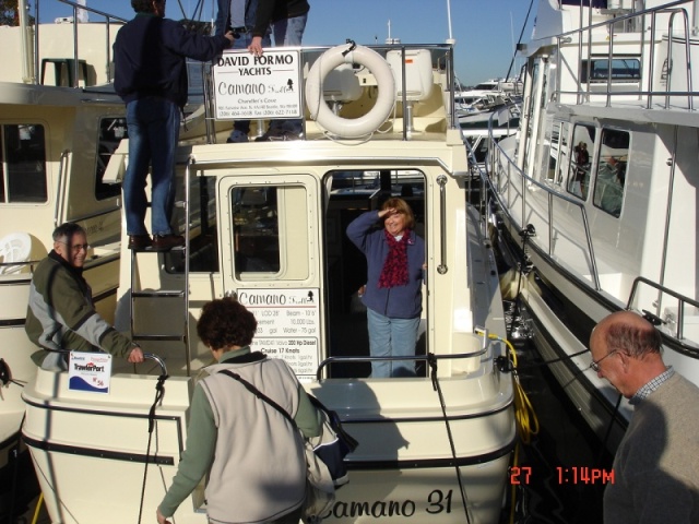 Patty (DAYDREAM) on  a Camano - Lake Union Boat Show