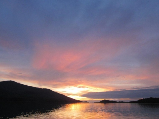 At 11:00PM south of Prince Rupert, BC, Canada