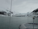 Well protected but cold anchorage in Reid Glacier Inletl.