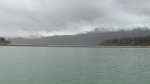 The chart showed a channel 44 feet deep channel through this totally filled with glacier silt area around what used to be an island in the right of the image.