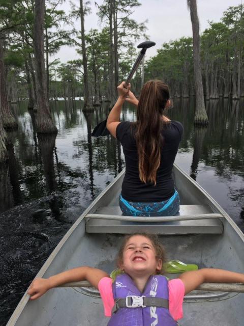 canoeing the cypress forest 