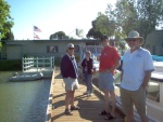 (Cygnet) Mike, Susan, Brent and Roger on the dock at Rio Vista