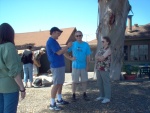 (Cygnet) Ron, Steve and Karen discuss the trip to the Duck club