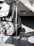 Securing the bow on trailer