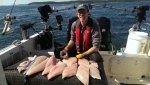 Limit in 1 hour. Halibut cleaned and off to Ling fishing.