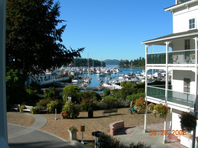 View of harbor from Quarryman Hall