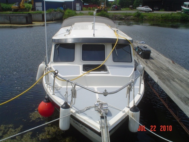 Our slip at the Rome, NY marina