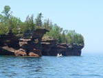 Sea caves at Devil's Island