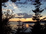 Sunset over Burrows Bay, Anacortes