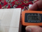 I am still a long way off from what my replacement balsa shows.  And I am forced to guess how the balsa is drying out between the laminates where I can't get a reading with this meter.