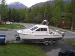 June 2007 - Finally rigged up and ready to go.  Extend-a-hitch, Webasto diesel heater, Maxwell anchor winch.  This do-it-yourself stuff is for the birds.