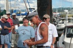 Reverend Dave performing Kingfisher christening