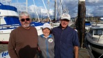 Fred, Margaret, Brock on the dock