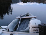 Early Morning Frost on the Dinghy and  Vino Collapso