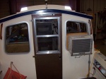 rear opening window with screen, safety glass,
$50 at mobile home supply 