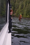 Stopped for a little fishing before entering Sullivan Bay