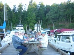 (Jeff and Diane) Dinner on Sturat Island Dock