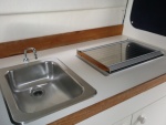 Stainless Steel Sink & Wallas Stove/Heater
