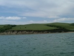 Pastoral east end of Lake Diefenbaker.