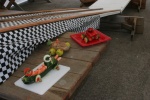 Veggie NASCAR Racers
Our Potato got smoked by a giant Cucumber!