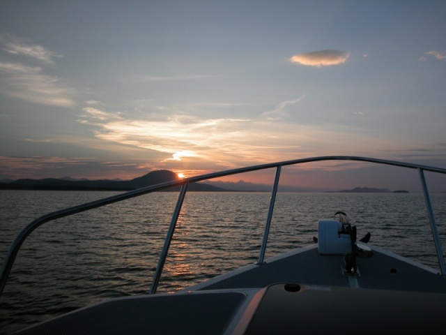 Sunset over Admiralty Island Aug 7 05