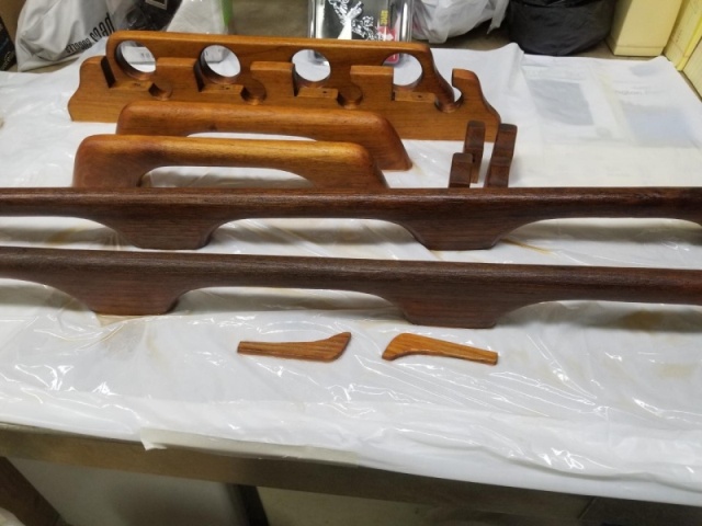 Teak parts redone