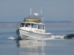 JC Lately on Juan de Fuca with Whidbey Is. in the background.