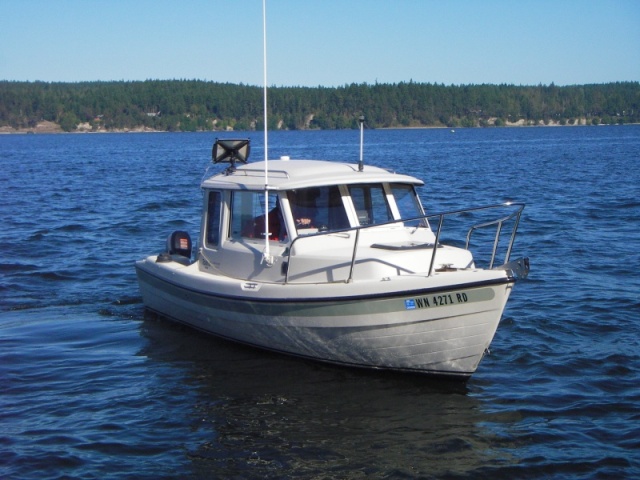 Toland 18-8 (C-Dory precurser) visiting at the Sequim Bay StPk '08 CBGT.  Wish I had contact info.