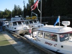 Rafting for the group at Sequim Bay CBGT 08, TomCats Dreamer and Lori Ann behind SleepyC