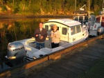 Joe & Ruth, the R-Matey crew, up for early coffee at the 08 Sequim Bay CBGT