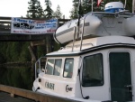 C-Daisy at the Sequim Bay State Park dock for the 08 CBGT.