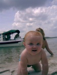 My granddaugthers first boat trip