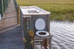 Ladies room on the end of my Dock.