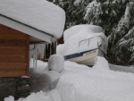 winter 2006/2007 was record snowfall in Juneau, 198 inches.  I need a boat shed.