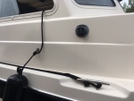I install/add my side fenders through the windows using a marine tab and slot mount. Only takes seconds and no need to leave helm