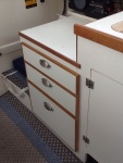 Drawers to replace cooler, removeable seat