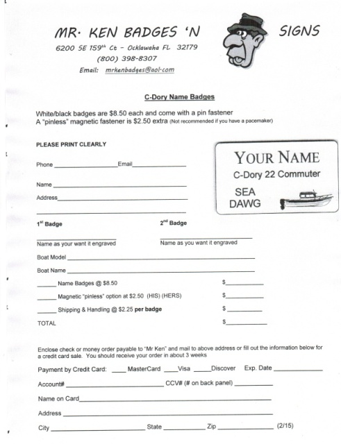 order form