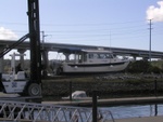 Coming out of the water at Twin Bridges