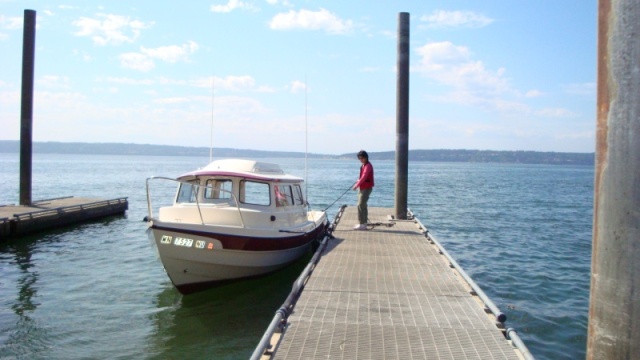 First launch, Camano Island State park, fortunately it is just around the corner from the house