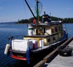 (Robbi) Love the hull lines of this old boat.