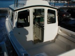 New interior from outside, starboard