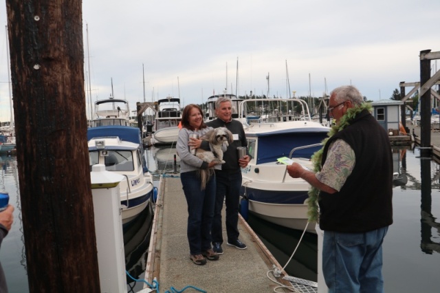 Christening at the Friday Harbor CBGT. We\'ve had great luck ever since!  Thank you Pat!