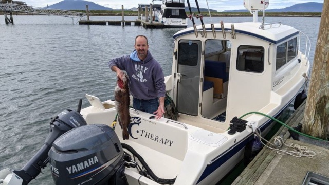 First fish on the boat and new name.