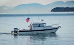 My wife and I returning from a beautiful day on the water and my youngest son was on the beach with his camera.