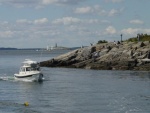 Passing the tip of Bailey Island