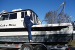 Don't let Colby tell you it's easy to board a C-Dory from the trailer fender!