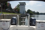 typical Erie canal town and lock wall